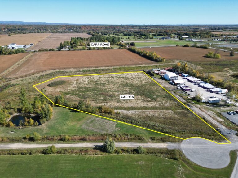 5-acres of light industrial land for sale in Ottawa’s West end