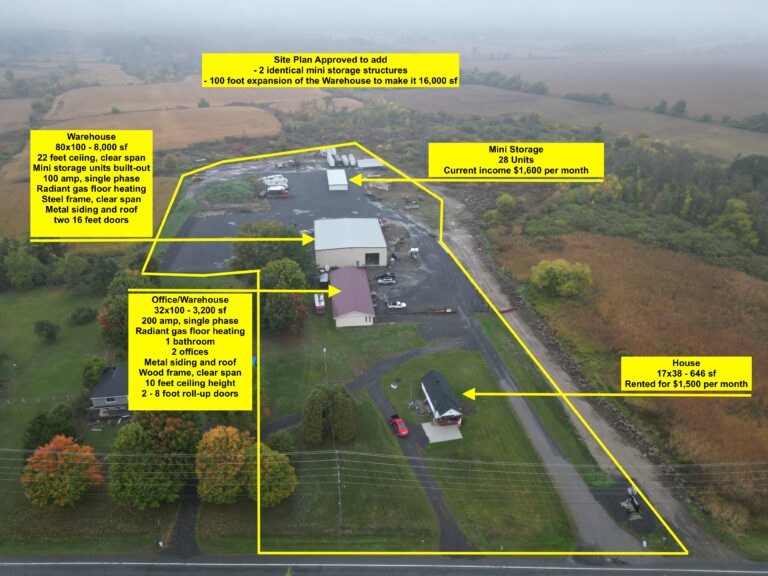 Self Storage and Warehouses for Sale near Prescott, ON: Mini-Storage by Hwy 401