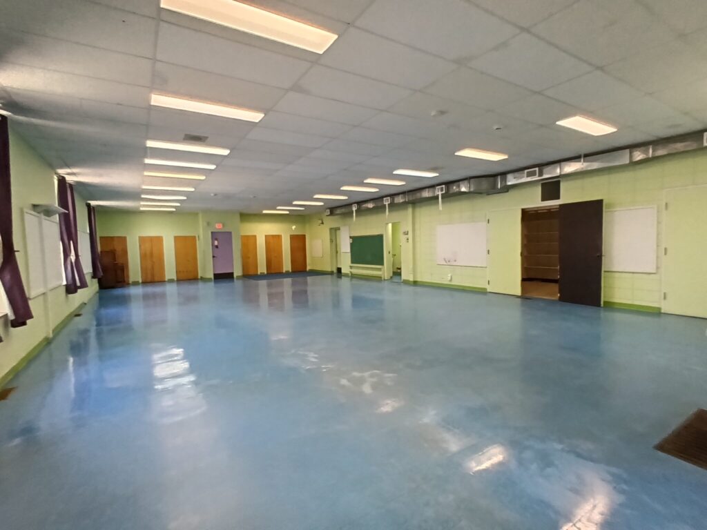 Bright open main hall at 2244 Russell Road, Ottawa, space for lease