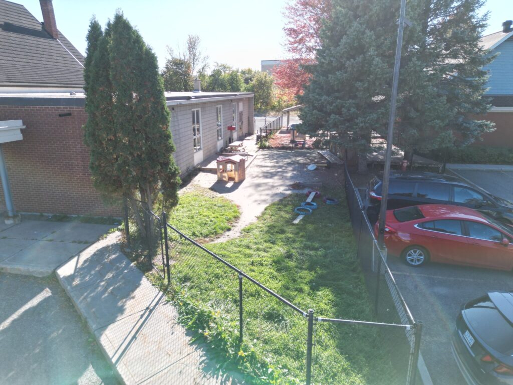 Side yard next to the parking at 2244 Russell Road, Ottawa